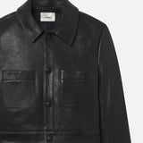 FRAME - The Small Leather Jacket -- Black