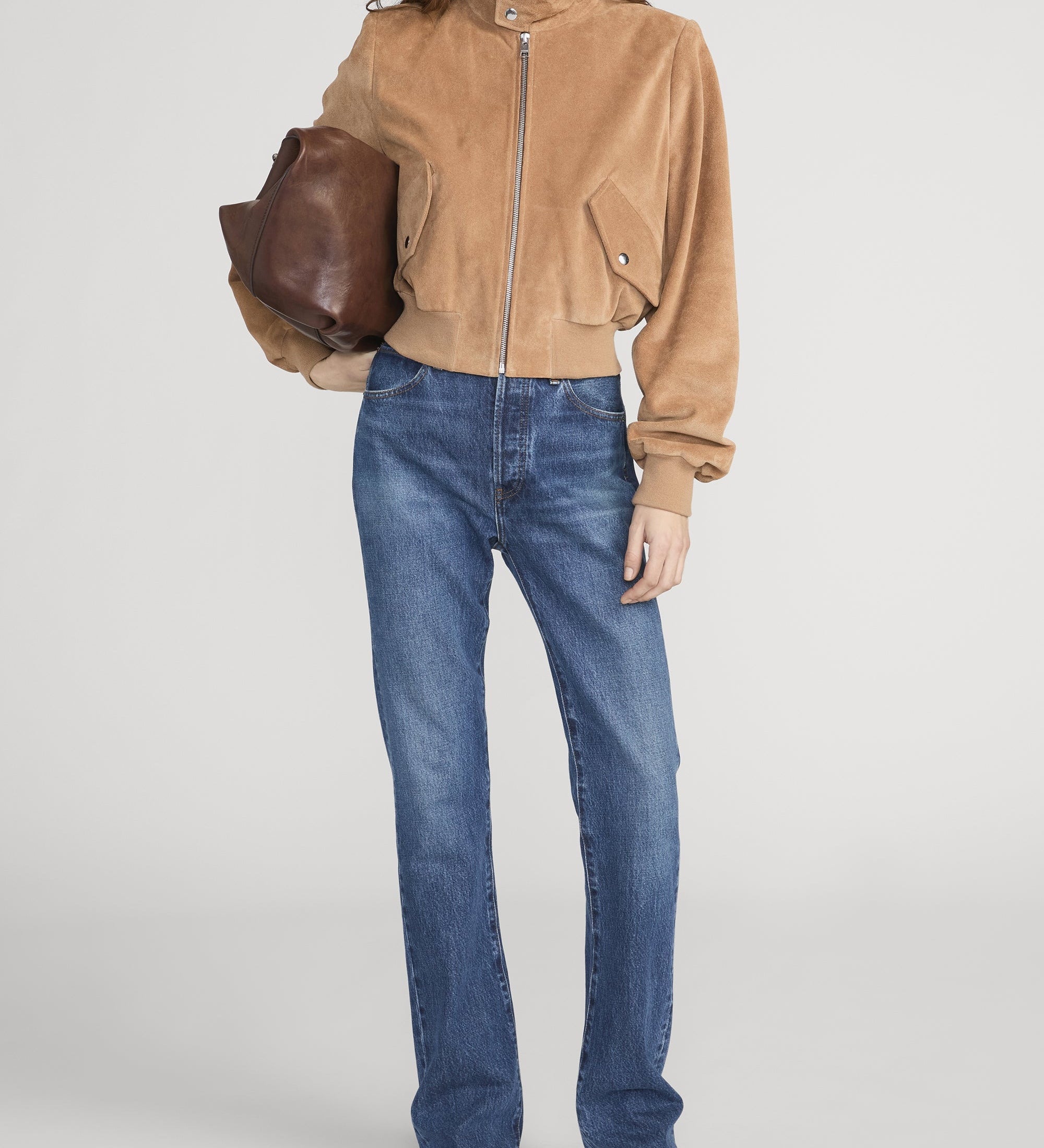 FRAME - The Suede Harrington Jacket