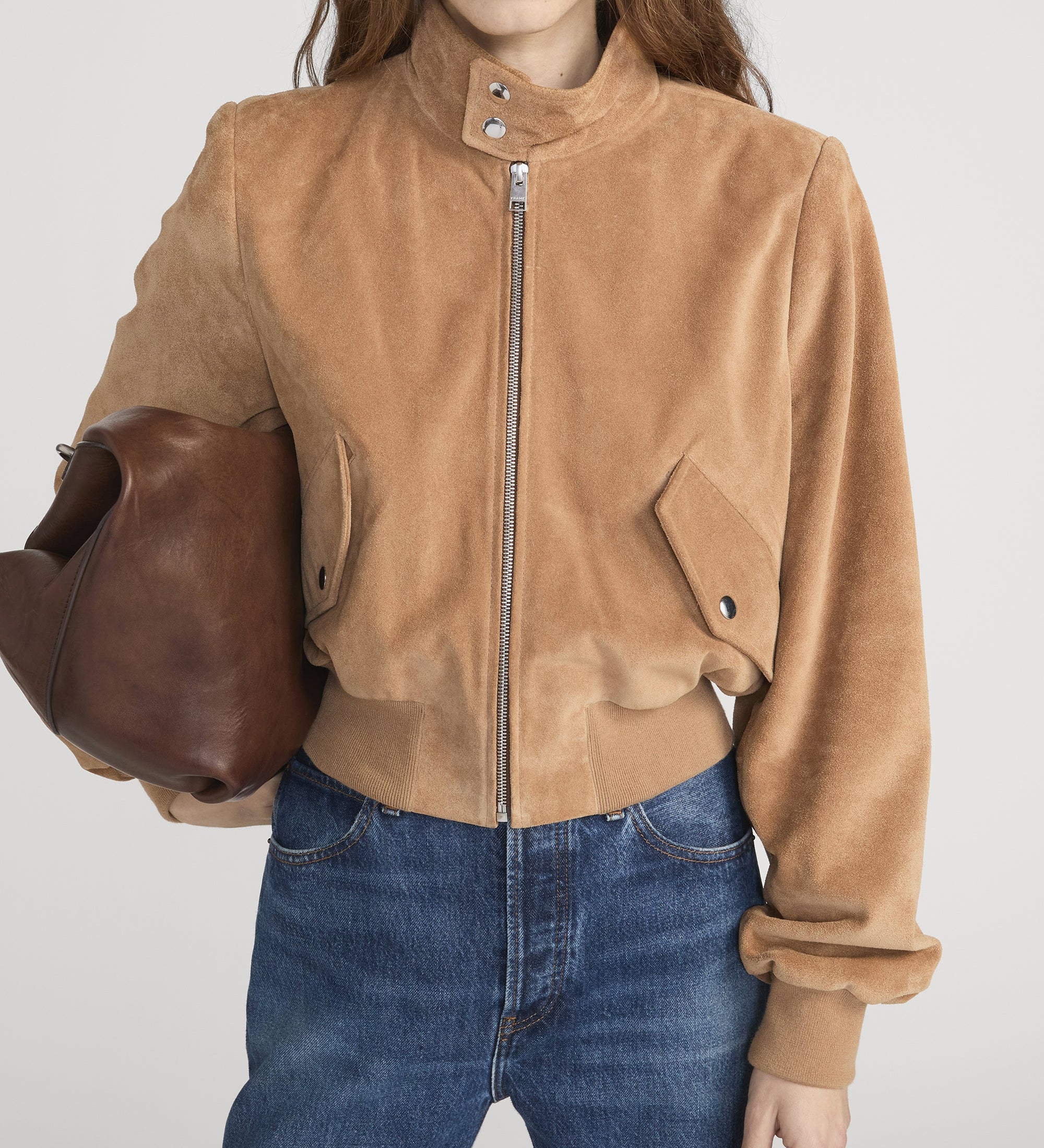 FRAME - The Suede Harrington Jacket
