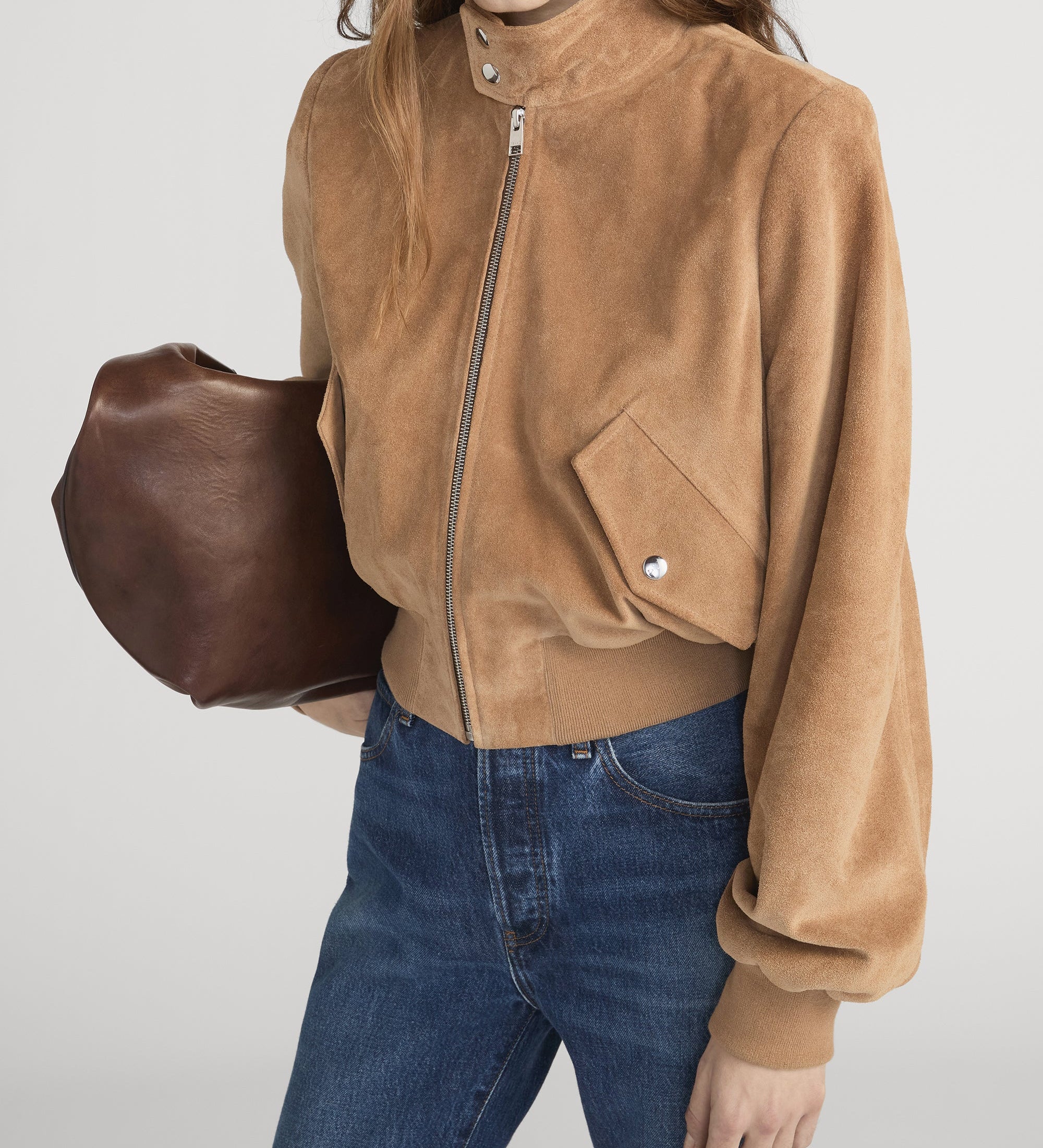 FRAME - The Suede Harrington Jacket