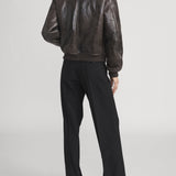 FRAME - The Shrunken Shearling Bomber -- Cardamom
