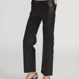 FRAME - Leather Le Sleek Straight -- Black