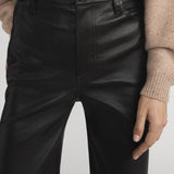 FRAME - Leather Le Sleek Straight -- Black