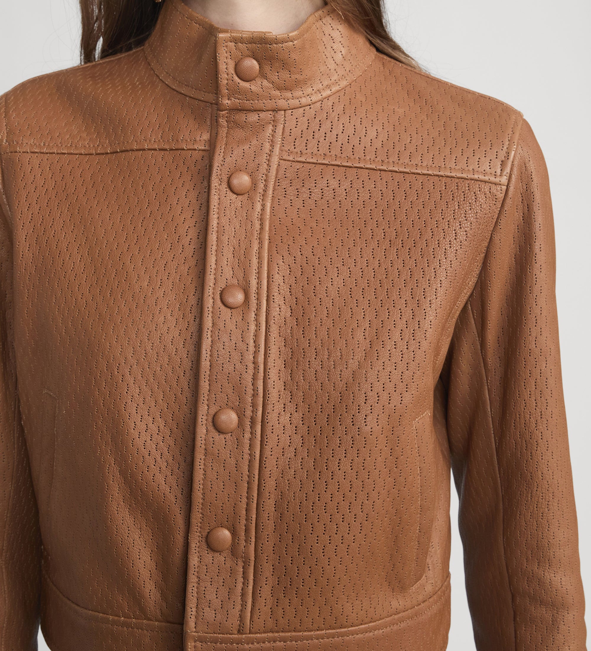 FRAME - The Leather Trucker Jacket