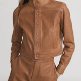 FRAME - The Leather Trucker Jacket