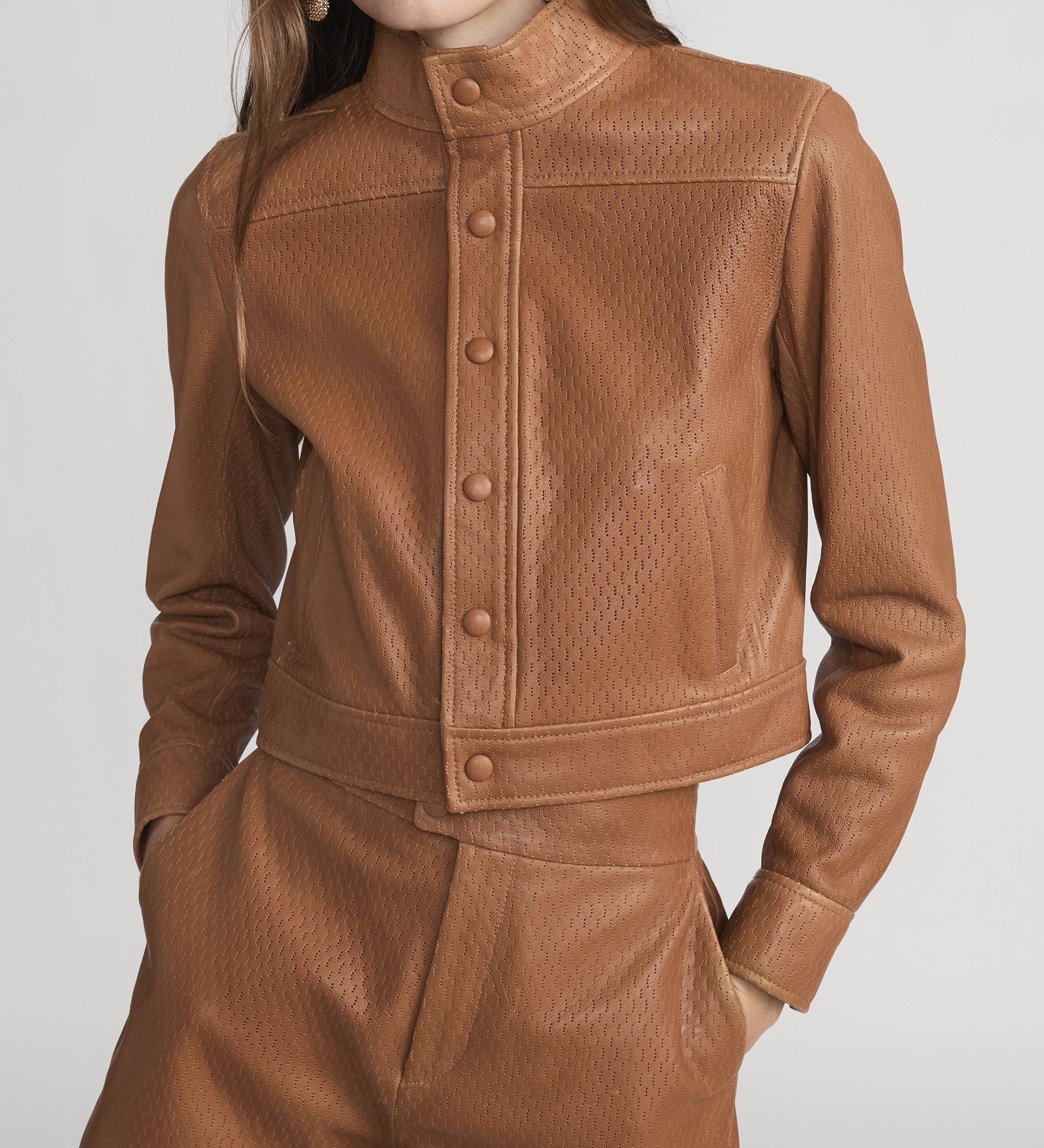FRAME - The Leather Trucker Jacket