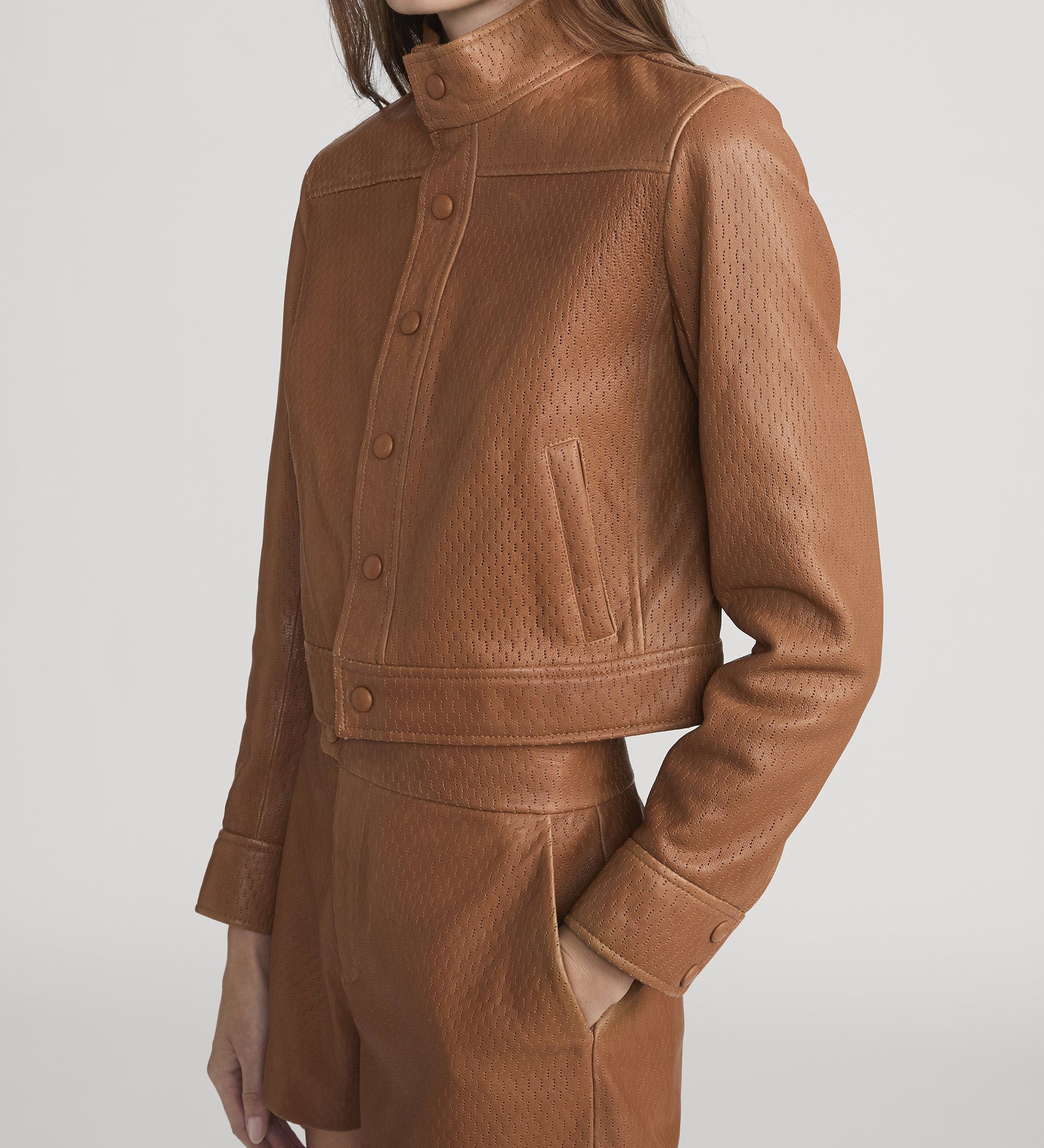 FRAME - The Leather Trucker Jacket