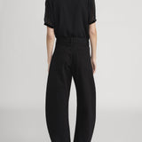 FRAME - The Velvet Trim Sailor Blouse -- Black