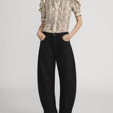 FRAME - The Snake Gillian Top -- Camel Multi