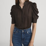 FRAME - The Gillian Top -- Americano Multi