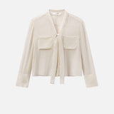 FRAME - Modern Tie Blouse