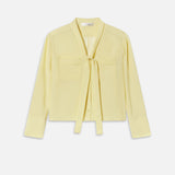 FRAME - The Silk Modern Tie Blouse
