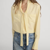 FRAME - The Silk Modern Tie Blouse
