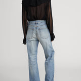 FRAME - The Tiered Statement Blouse -- Black