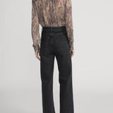FRAME - The Paisley Silk Tie Blouse