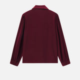 FRAME - The Silk Staple Blouse -- Pinot