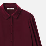 FRAME - The Silk Staple Blouse -- Pinot