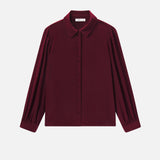 FRAME - The Silk Staple Blouse -- Pinot