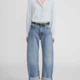 FRAME - The Silk Staple Blouse -- Sky Blue