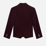 FRAME - The Velvet Smart Blazer -- Cabernet