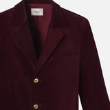 FRAME - The Velvet Smart Blazer -- Cabernet