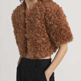 FRAME - The Plush Bolero -- Camel