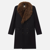 FRAME - The Shearling Classic Coat -- Black