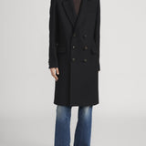 FRAME - The Shearling Classic Coat -- Black
