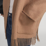 FRAME - The Fringe Coat -- Camel