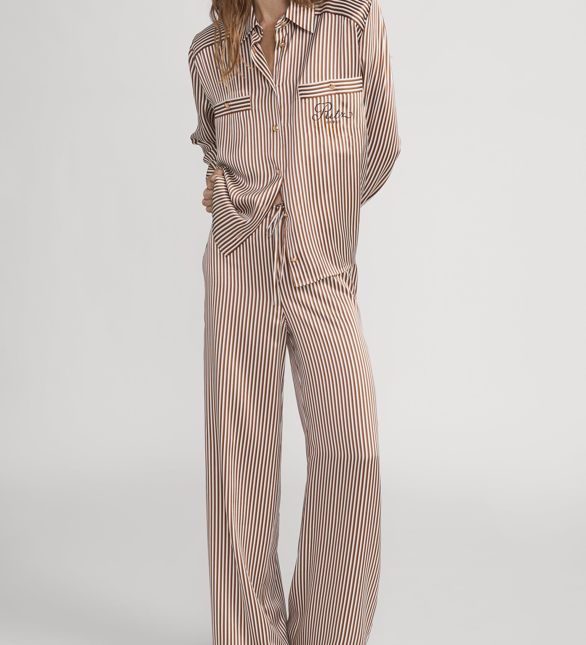 FRAME - Ritz Striped Pajama Shirt