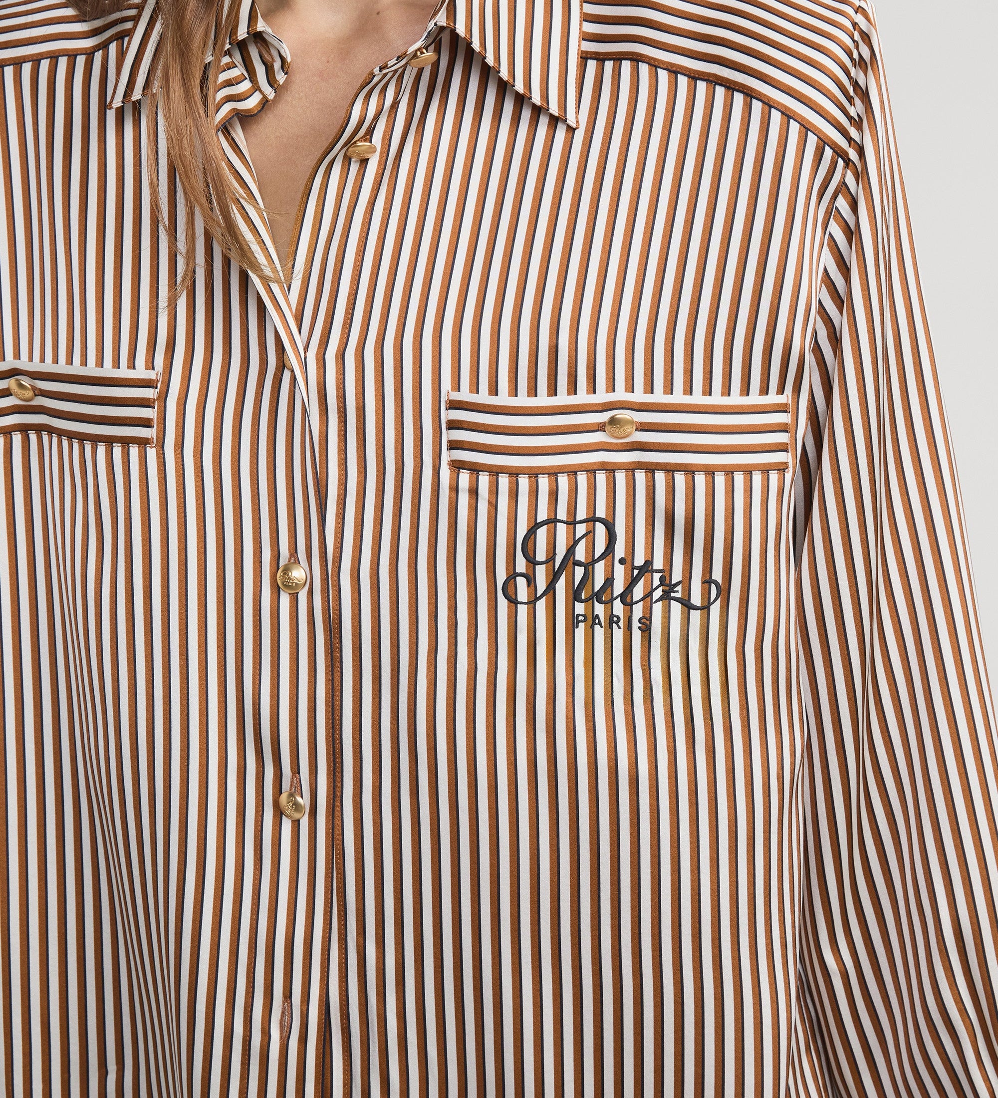FRAME - Ritz Striped Pajama Shirt
