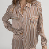 FRAME - Ritz Striped Pajama Shirt