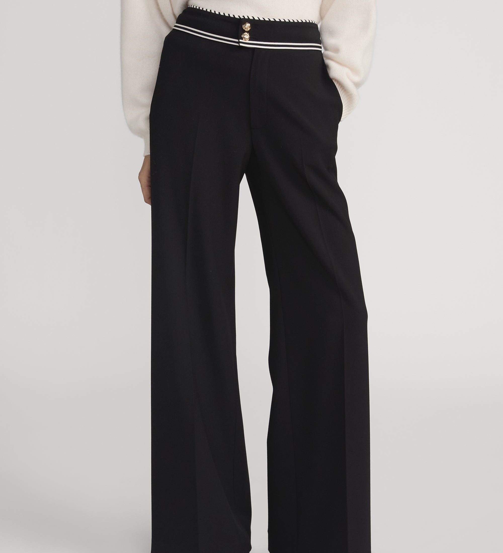 FRAME - The Prim Slim Palazzo Trouser