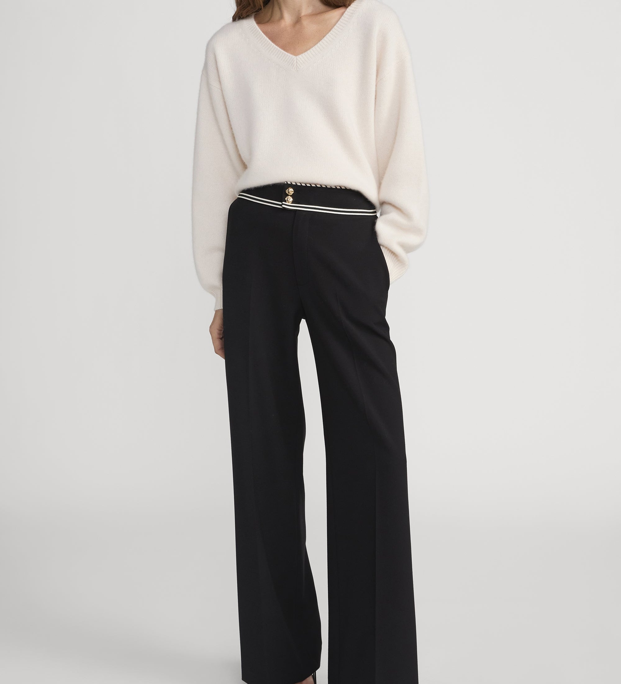 FRAME - The Prim Slim Palazzo Trouser