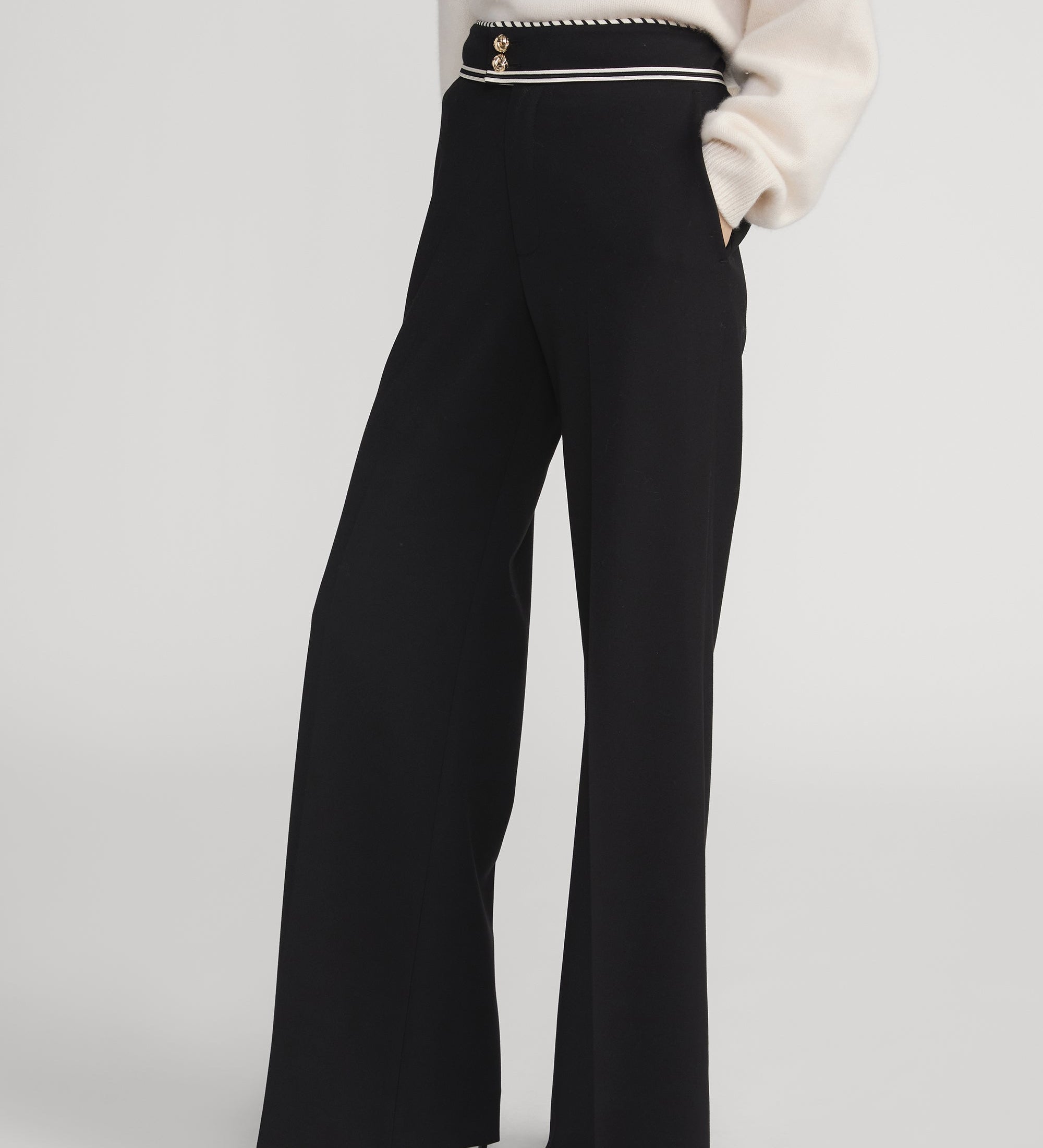FRAME - The Prim Slim Palazzo Trouser
