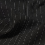 FRAME - The Sleek Trouser -- Black Pinstripe