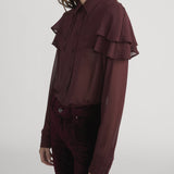 FRAME - The Silk Cape Blouse