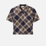 FRAME - The Checkmate Top -- Navy Multi
