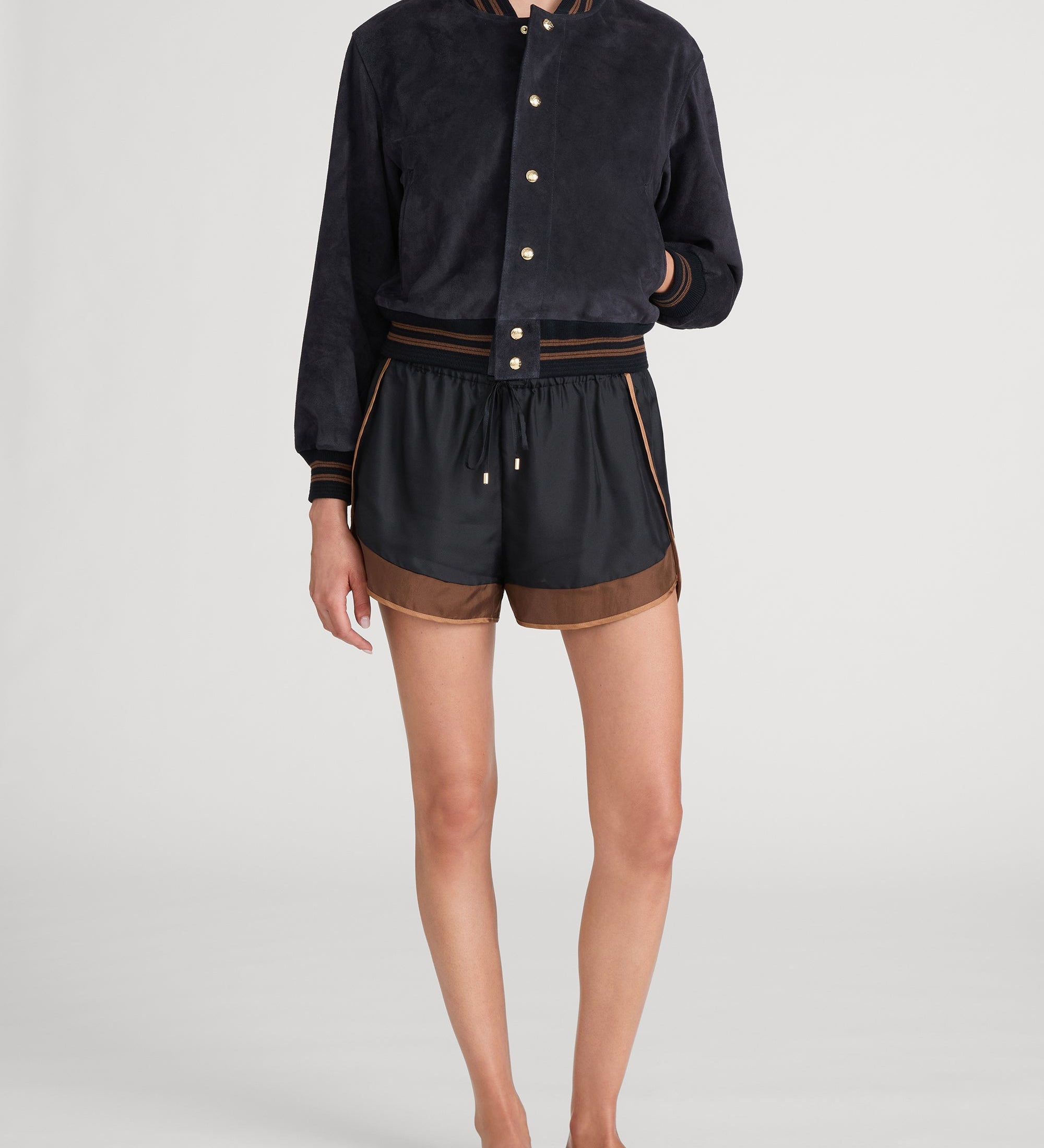 FRAME - The Ritz Suede Varsity Jacket
