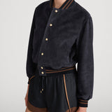 FRAME - The Ritz Suede Varsity Jacket