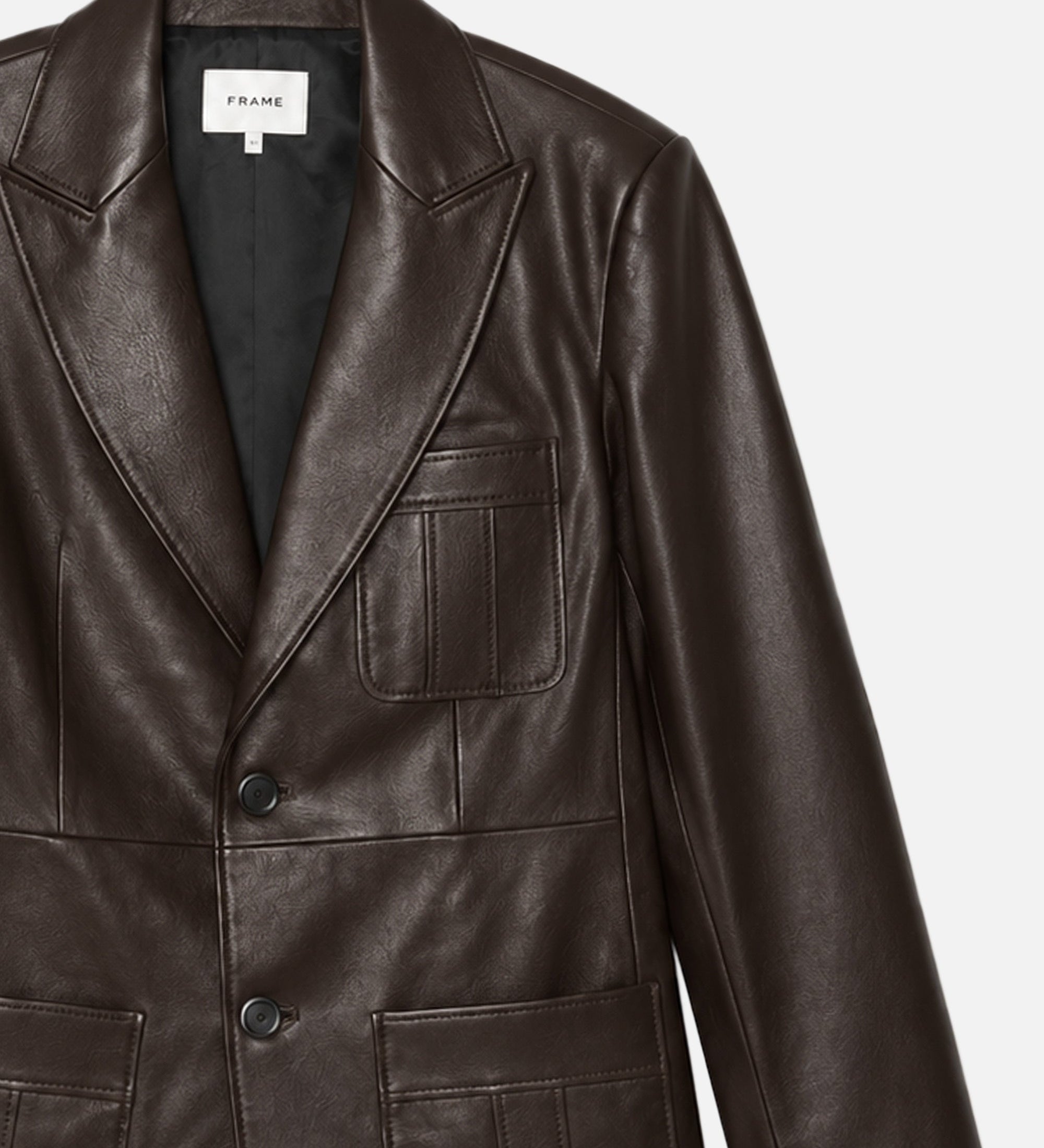 FRAME - The Equestrian Leather Blazer
