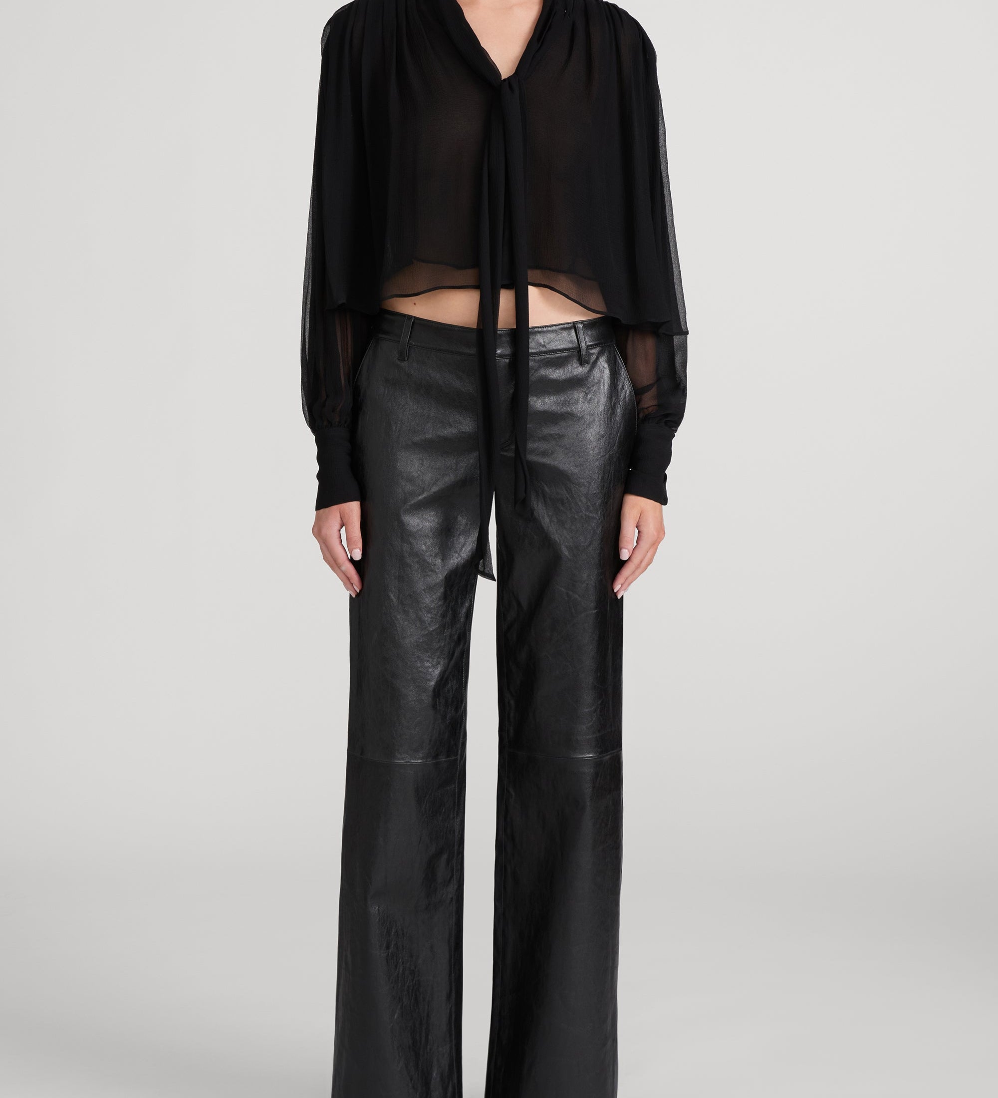 FRAME - The Leather Low Trouser