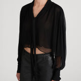 FRAME - The Belle Tie Blouse