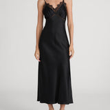 FRAME - The Silk Lace Slip Dress