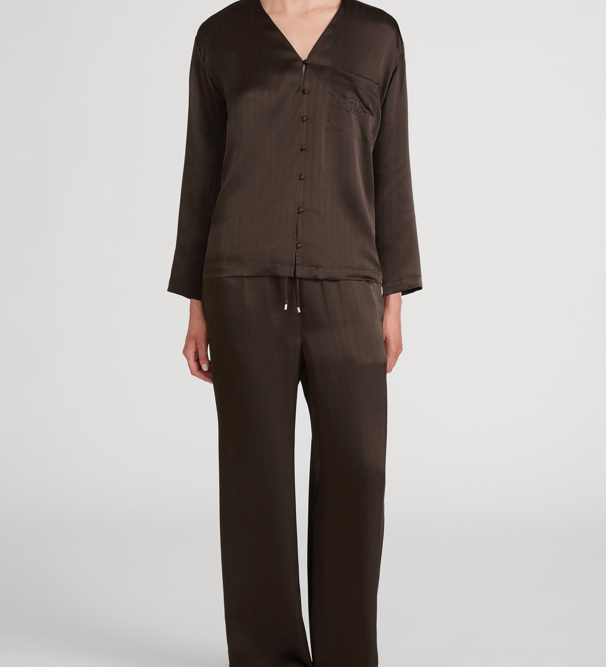 FRAME - The Ritz Satin Pajama Shirt