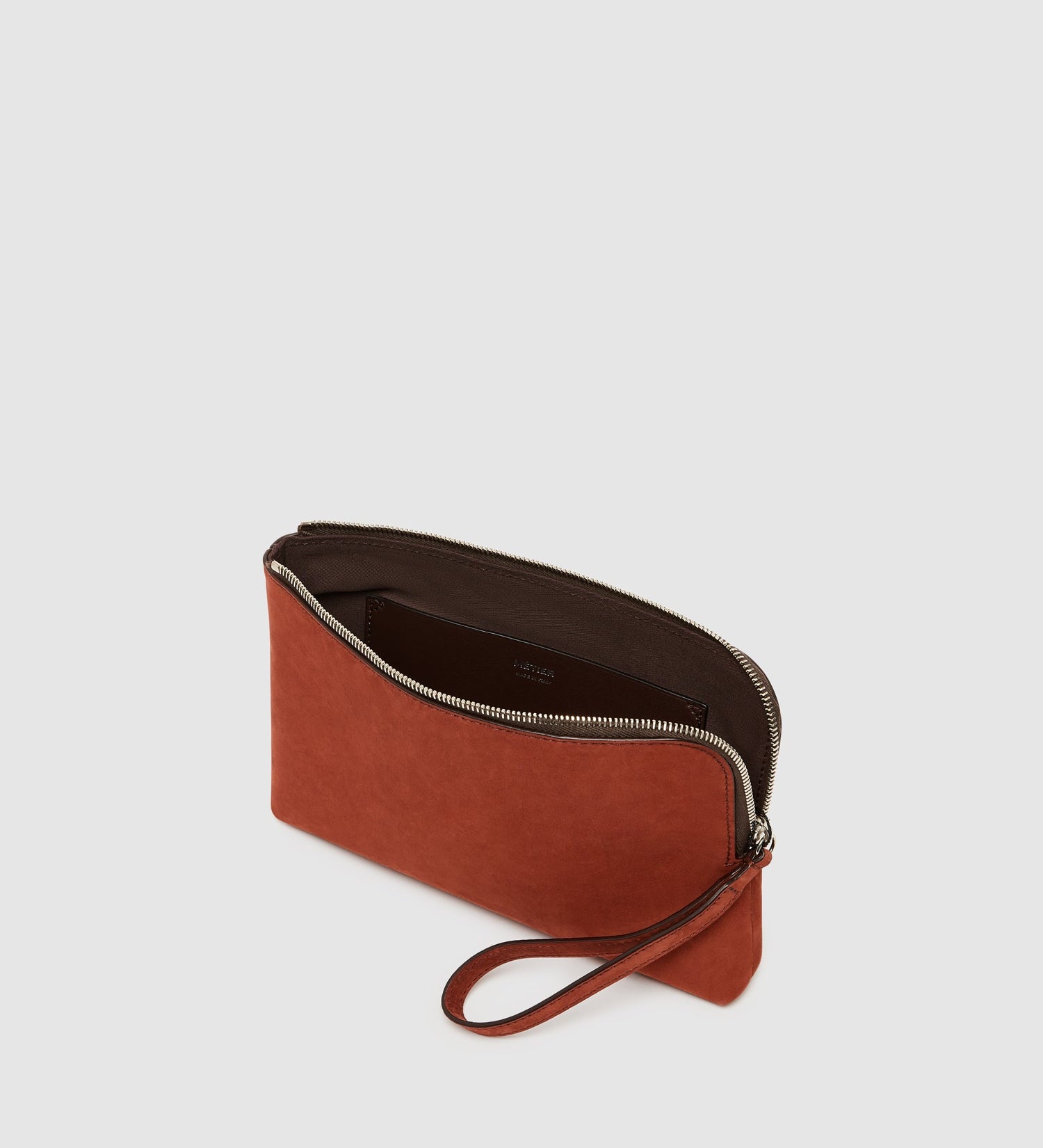 Metier - Wristlet Clutch Nubuck Rust