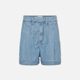 FRAME - Pleated Wide Cuff Short -- Rhythm