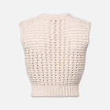 FRAME - Tape Yarn Sweater Vest -- Cream