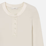 FRAME - The Satin Trim Rib Henley