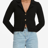FRAME - The Crochet Blazer -- Black